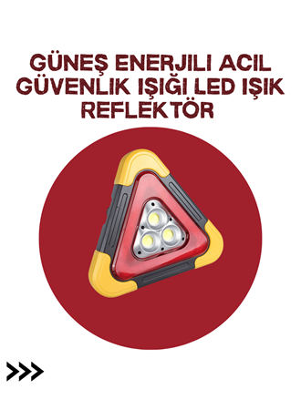 Alüminyum Gövdeli LED Üçgen Reflektörlü Acil Işık