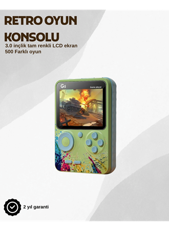 G5 Taşınabilir Retro Oyun Konsolu – Çocuk ve Yetişkinler İçin