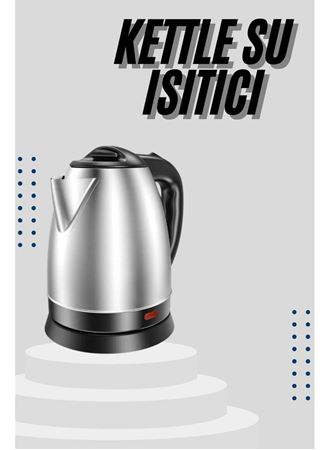 Kettle C F Tipi 220-240V Paslanmaz Çelik Elektrik Kablolu Otomatik Kapanma