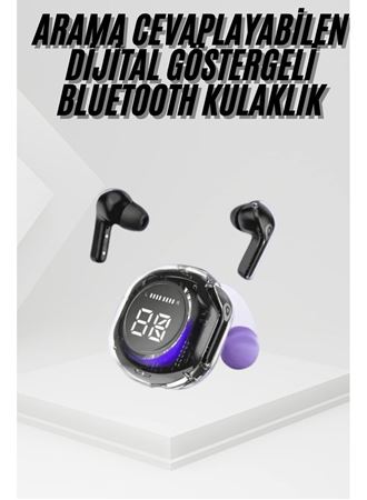 Kablosuz Dijital Göstergeli Powerbanklı IOS ve  Android Uyumlu Gaming Kulaklık