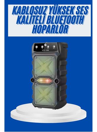 Büyük Boy Bluetooth Hoparlör Çoklu Bağlantı Çift Çıkışlı Taşınabilir Kesintisiz