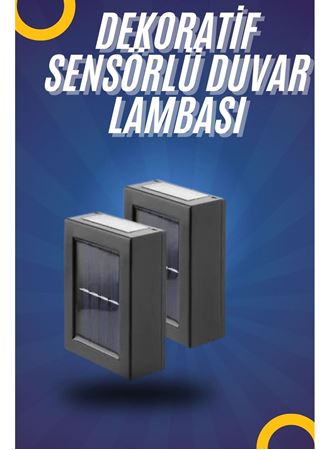 Yeni Model Solar Çift Taraflı Duvar Lambası Dekoratif Duvar Lambası