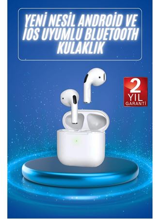 4.Nesil Bluetooth Kulaklık Yüksek Ses Kaliteli Dokunmatik Kontrol Özellikli