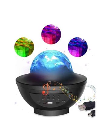 Çok Renkli Projektör Lamba Disko Topu Gece Lambası Kablosuz