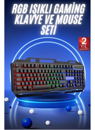 Gaming Oyuncu Klavyesi Led Aydınlatmalı Mekanik Hisli