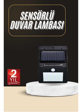 Solar Dekoratif Lambası Sensörlü Led Işık Bahçe Aydınlatma