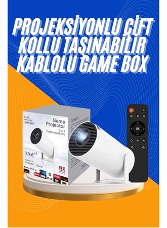 Projeksiyon Cihazı Video Oyun Konsolu 8 GB Hafıza LCD Ekran Kumandalı