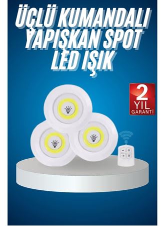 Kablosuz Pilli Işıldak  Masa Lambası Mutfak Tezgah Altı Banyo Dolabı Dolap İçi