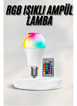 Akıllı RGB Led Ampul Led Uzaktan Kumandalı Renk Değiştiren Ampul