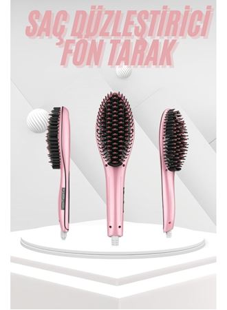 Saç Fırça Akıllı LCD Ekran Pratik Saç Düzleştirici Tarak Pratik Taşınabilir