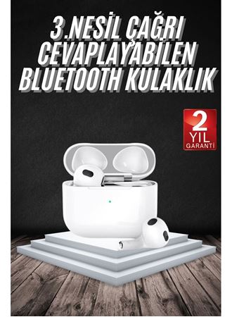 Bluetooth Kulaklık 3. Nesil Ios Android Uyumlu Yeni Nesil Wireless Charge