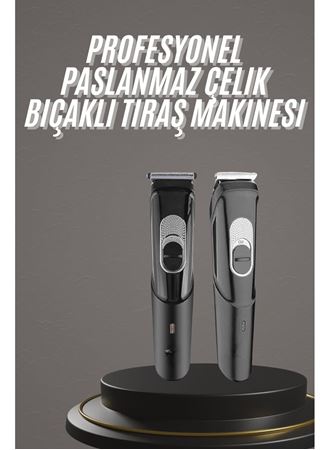 Pro Şarjlı Saç Sakal Tıraş Makinesi Ense Kesme Makinesi Lazer Öncesi Kısaltma