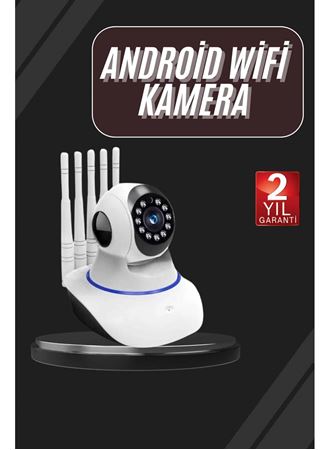 LED Aydınlatmalı 5 Antenli Motorlu 1080P Wifi Kamera Sensörlü