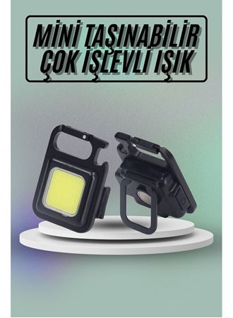 Mıknatıslı Parlak Led Işık 3 Fonksiyonlu Şarj edilebilir Ledli Mini Taşınabilir