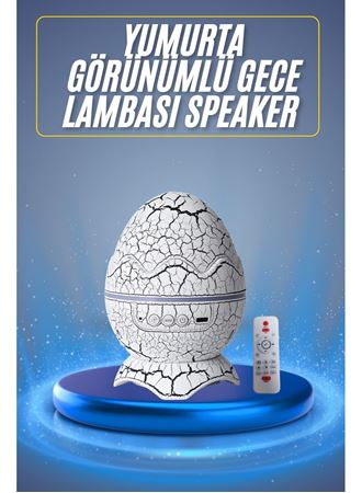 Bluetooth Hoparlör Dinozor Yumurtası Gece Masa Lambası Projektör