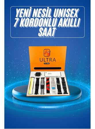 Akıllı Saat Çağrı Cevaplayabilen Unısex 7 Kordonlu Müzik Dinleme