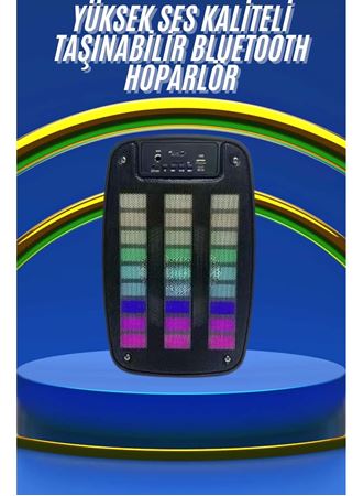 Kablosuz Hoparlör İOS ve Android Uyumlu Şarjlı SD Kart Girişli Bluetooth Hoparlör