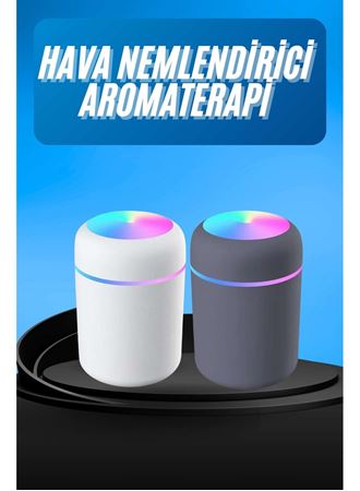 Humidifier LED Işıklı Mini Ortam Oda Kokusu Aromaterapi Buhardanlık