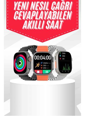 Android ve İOS Uyumlu Uyku ve Sağlık Takibi Yapabilen 3 Kordonlu Akıllı Saat