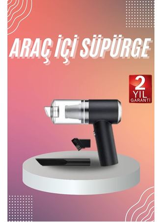 Araç İçi Süpürge Kablosuz Şarjlı Elektrikli Süpürge Elde Taşınabilir