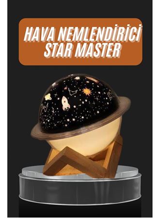 Aromaterapi Hava Nemlendirici Gece Lambası Uzay Model Satürn Oda Kokusu