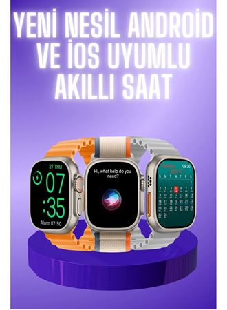 Akıllı Saat Çok Fonksiyonlu Unısex Sosyal Medya Girişli Bluetooth Bağlantılı