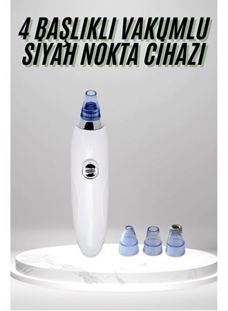 4 Başlıklı Pilli Vakumlu Siyah Nokta Temizleyici Akne Ve Sivilce Önleyici - Lisinya