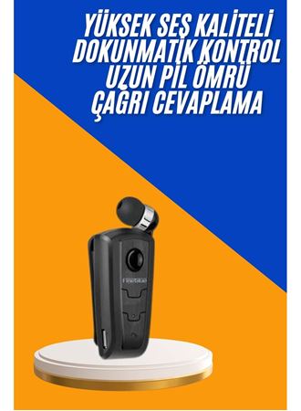 Mikrofonlu Makaralı Bluetooth Kulakiçi Kulaklık Android ve İOS Uyumlu