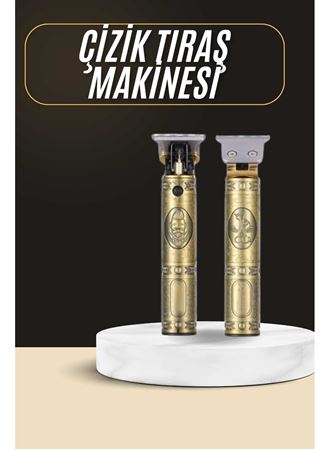 Tıraş Makinesi Şarjlı Çizik Tıraş Paslanmaz Çelik Bıçaklı 4 Taraklı