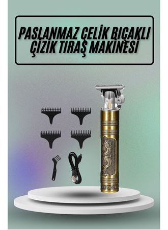 Saç Sakal Vücut Tıraş Makinesi Çizik Atma Makinesi Paslanmaz Çelik