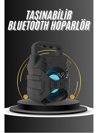 Kablosuz Bluetooth Hoparlör Ses Bombası RGB Işıklı Taşınabilir Yüksek Ses Kaliteli