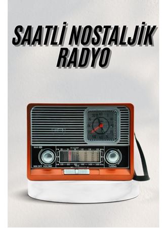 Vintage Nostaljik Radyo AUX USB SD Kart Girişli Şarjlı Bluetooth Bağlantılı