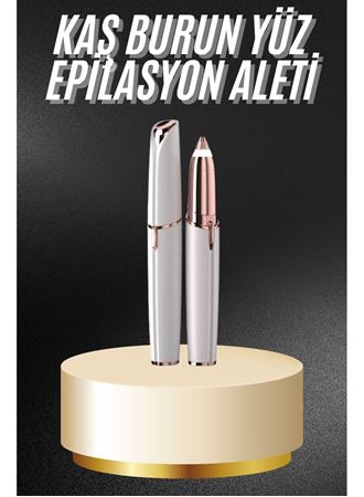 Unısex Şarjlı Kaş Bıyık Alma Epilatörü Hassas Ciltlere Özel Acısız