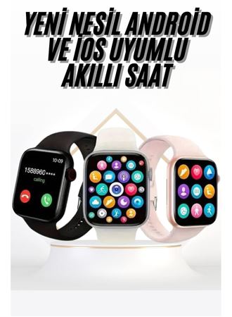 Akıllı Saat Uyku ve Sağlık Takibi Arama Cevaplama 44 MM Amoled Ekran