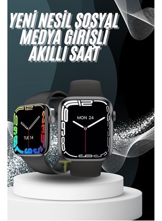 Yeni Model Akıllı Saat Dokunmatik Ekran Unisex Amoled Ekran 44 mm