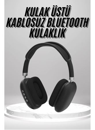 Kulak Üstü Kablosuz Bluetooth Kulaklık Yumuşak Süngerli SD Kart Girişli