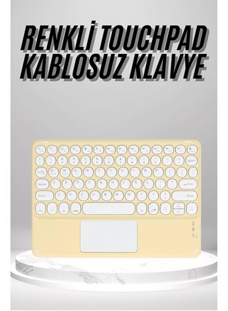 Touchpad Uyumlu Bluetooth Klavye Slim Kablosuz Wifi Q Klavye
