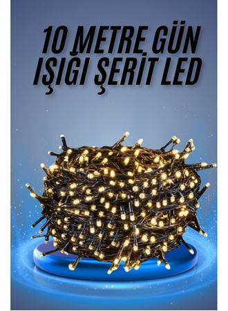 Led Işık Ağaç Süsleme Ampüllü Dekoratif Aydınlatma 10 Metre Gün Işığı