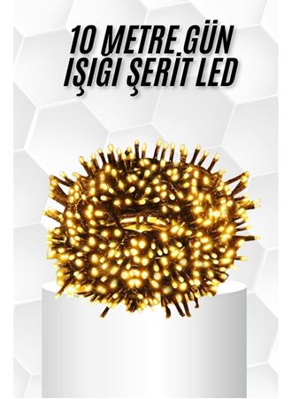 10 Metre Led Işık Gün Işığı Her Ortama Uygun Ampüllü