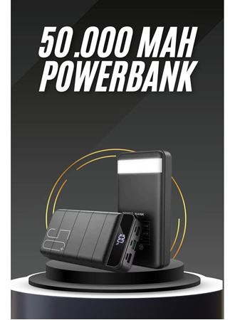 50.000 Mah Led Dijital Göstergeli USB Çıkışı Powerbank