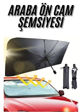 Ön Cam Güneşlik Şemsiye Tüm Araçlar İçin Araba Katlanabilir Güneşlik