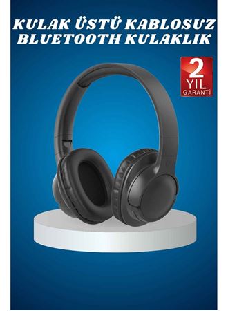 Kulak Üstü Kablosuz Bluetooth Kulaklık Yüksek Ses Kaliteli ANC Özelliği