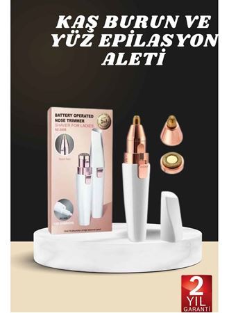 Kaş Burun Ve Yüz Epilasyon Aleti Kablosuz Şarjlı Kökten Alan Epilasyon Aleti