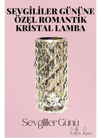 Sevgililer Gününe Özel Romantik Kristal Gece Lambası Sevgiliye Hediye