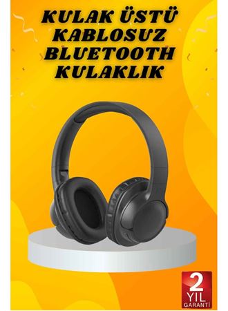 Kulak Üstü Bluetooth Kulaklık Ayarlanabiilir Uzun Pil Ömrü Kablosuz 5.0 Bluetooth