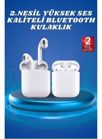 2.Nesil Yeni Model TWS Bluetooth Kulaklık Dokunmatik Kontrol Yüksek Ses Kaliteli