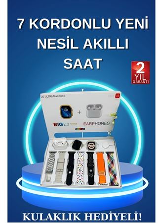 Akıllı Saat Bluetooth Kulaklık Adımsayar Sağlık Takibi Çağrı Cevaplama