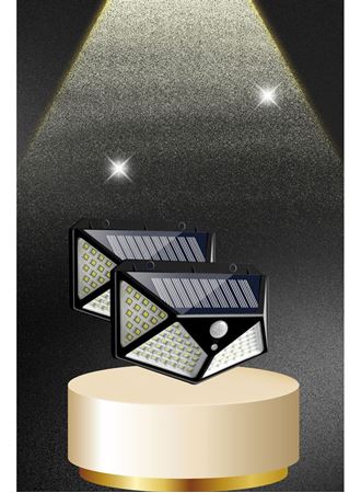 Solar Sensörlü Duvar Lambası Bahçe Lambaso Parlak Beyaz Işık Suya Dayanıklı