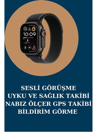 Akıllı Saat Nabız Ölçer Uyku Takibi Adımsayar Alarm ve Hatırlatıcı Çağrı Cevaplama