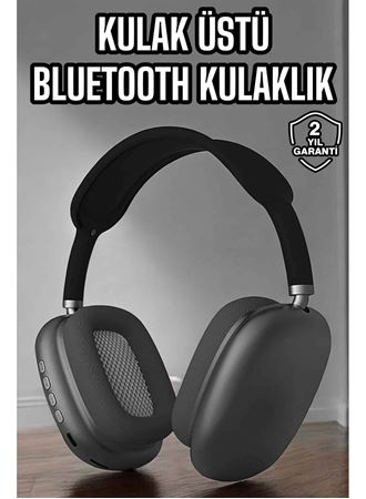 P9 Plus Hi-fi Ses Kalitesi Ayarlanabilir Mikrofonlu Bluetooth Kulaklık Siyah